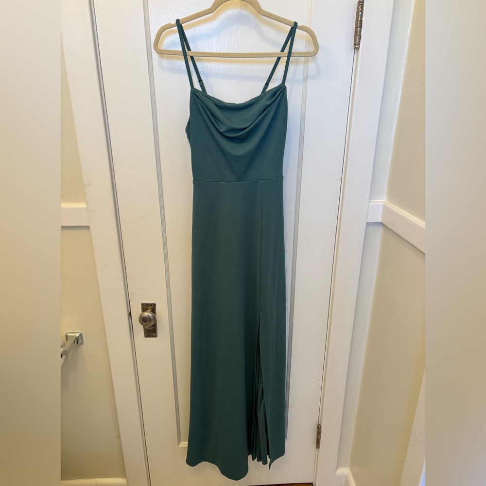 Birdy grey “ash dress” in crepe sea glass